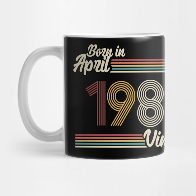 Vintage Born in April 1981 by Jokowow